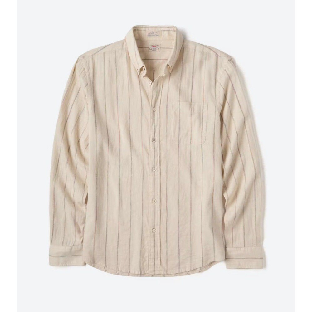 NWT Faherty Brand Long Sleeve Shirts Breeze Long Sleeve Shirt, XXL